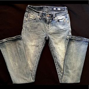 Miss Me Women's Embellished Mid-Rise Boot Jeans